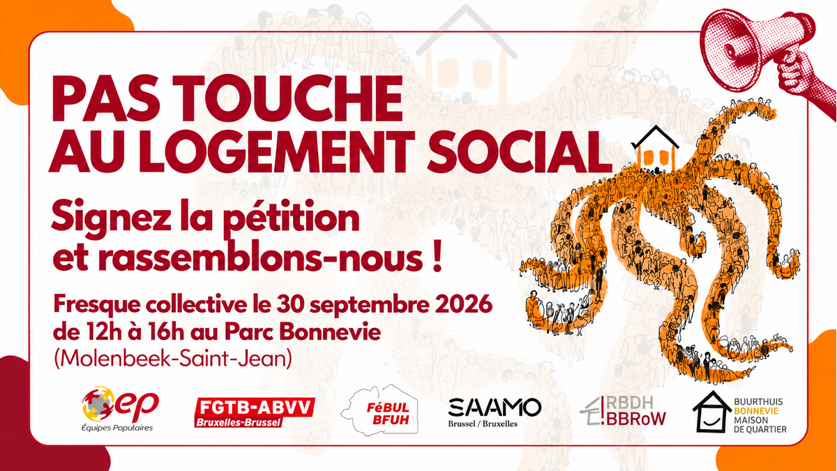 Pas touche au logement social : une pétition et une fresque collective
