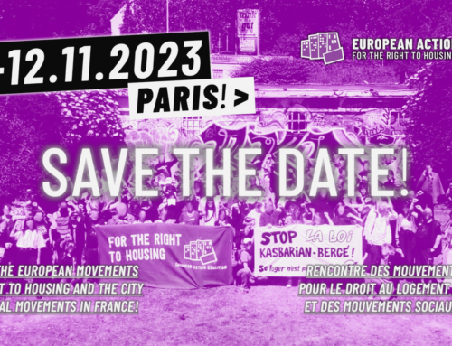 À Paris avec la Coalition Européenne d’Action pour le droit au logement et à la ville